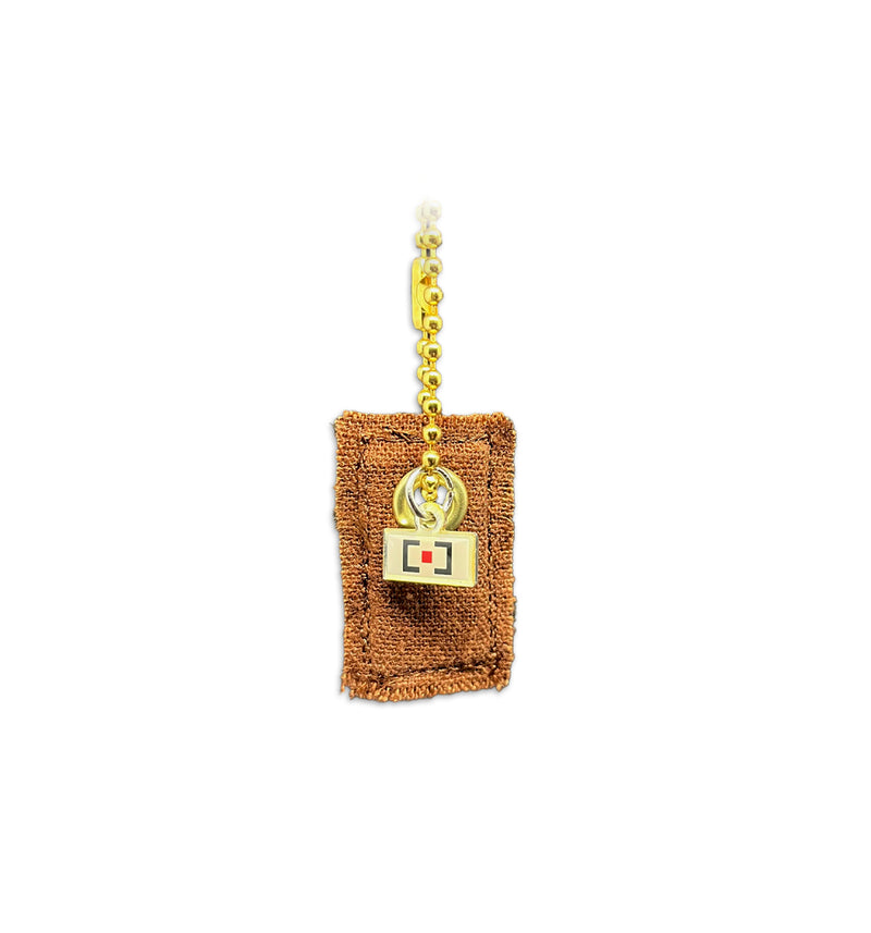 Brown Burlap Shoe Tag